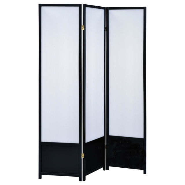 Calix 3 - panel Folding Floor Screen Translucent and Black - 900120 - image - 1