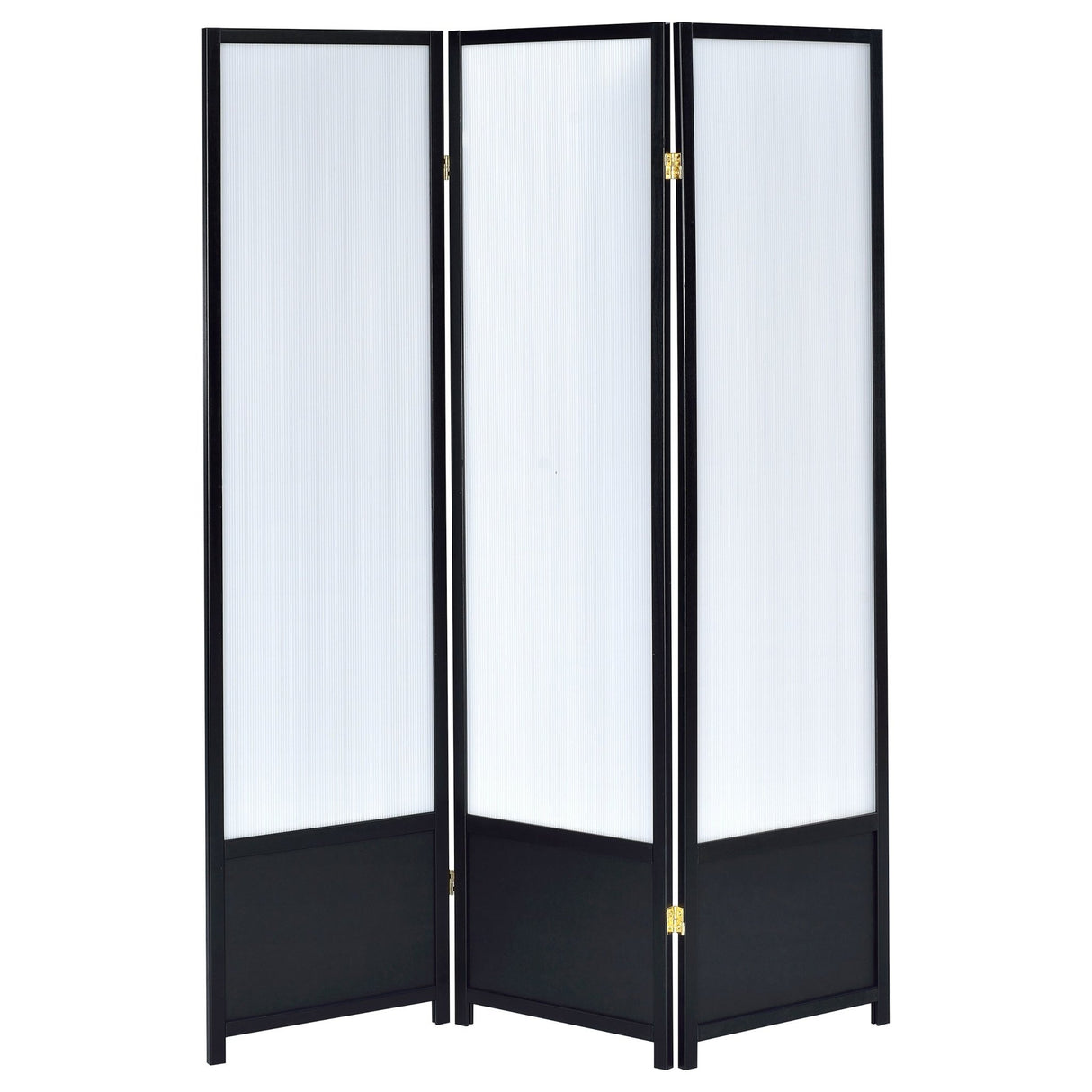 Calix 3 - panel Folding Floor Screen Translucent and Black - 900120 - image - 4