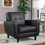 Aaron Padded Seat Accent Chair Black | Coaster | Home Elegance USA