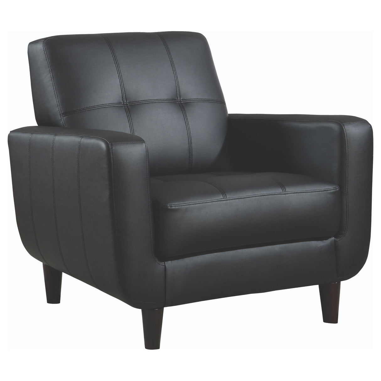 Aaron Padded Seat Accent Chair Black | Coaster | Home Elegance USA