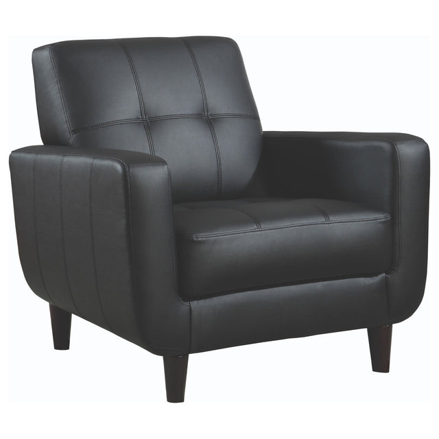 Accent Chair - Aaron Padded Seat Accent Chair Black - Accent Chairs - 900204 - image - 1