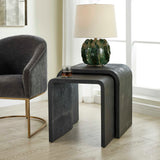 Interpose Nesting Side Table (Set of 2) - Black by Uttermost - View 2