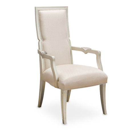 Camden Court Arm Chairs in Oyster Fabric with Crystal Inlay (Set of 2) – AICO