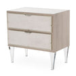Camden Court Accent Cabinet-Nightstand In Pearl - 9005040-126 - Aico Furniture