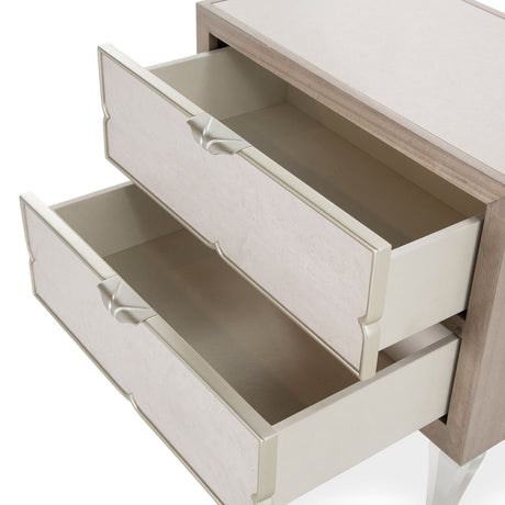 Camden Court Accent Cabinet-Nightstand In Pearl - 9005040-126 - Aico Furniture