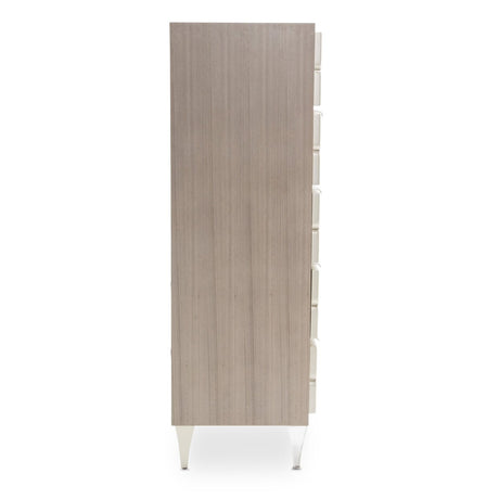 Camden Court 6-Drawer Vertical Chest in Pearl Finish – AICO Furniture