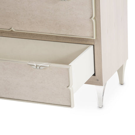Camden Court 6-Drawer Vertical Chest in Pearl Finish – AICO Furniture