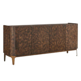 Melbourne Mappa Burl 4 Door Cabinet Woodtone - Dark Brown by Uttermost - View 3