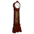 Grandfather Clock - Narcissa Grandfather Clock with Chime Brown Red