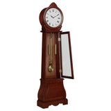Grandfather Clock - Narcissa Grandfather Clock with Chime Brown Red
