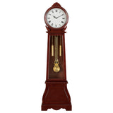 Grandfather Clock - Narcissa Grandfather Clock with Chime Brown Red