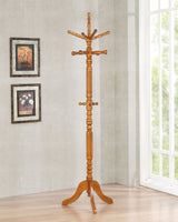 Achelle Coat Rack with 11 Hooks Golden Brown | Coaster - 900759 - Home Elegance USA - 2