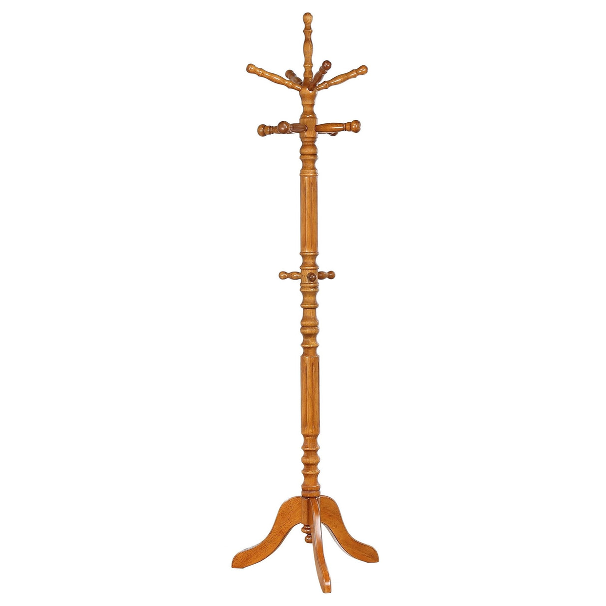 Achelle Coat Rack with 11 Hooks Golden Brown | Coaster - 900759 - Home Elegance USA - 1