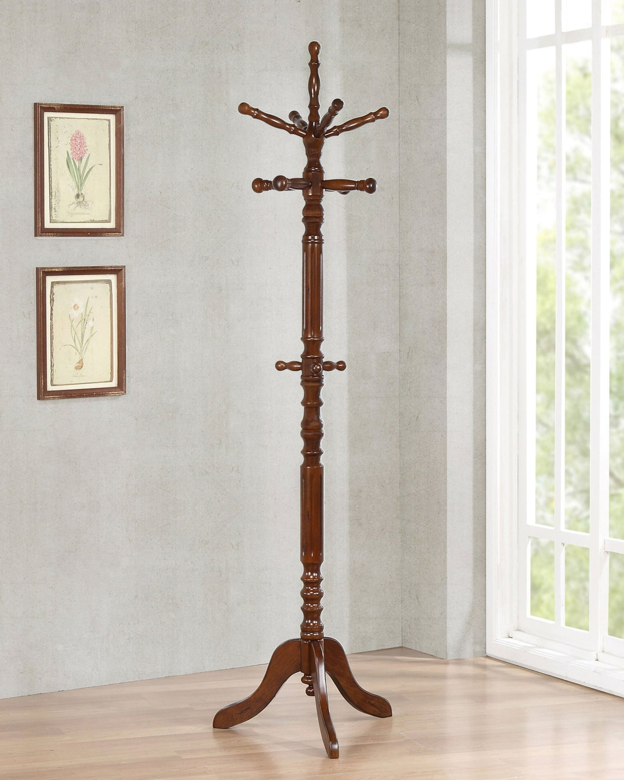 Achelle Coat Rack with 11 Hooks Tobacco | Coaster - 900769 - Home Elegance USA - 2