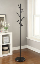 Coat Rack - Clover 18-Hook Coat Rack Black