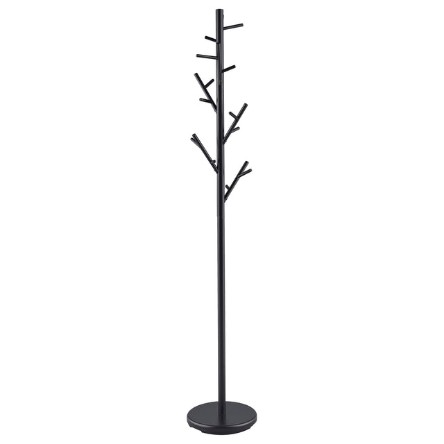 Coat Rack - Clover 18-Hook Coat Rack Black