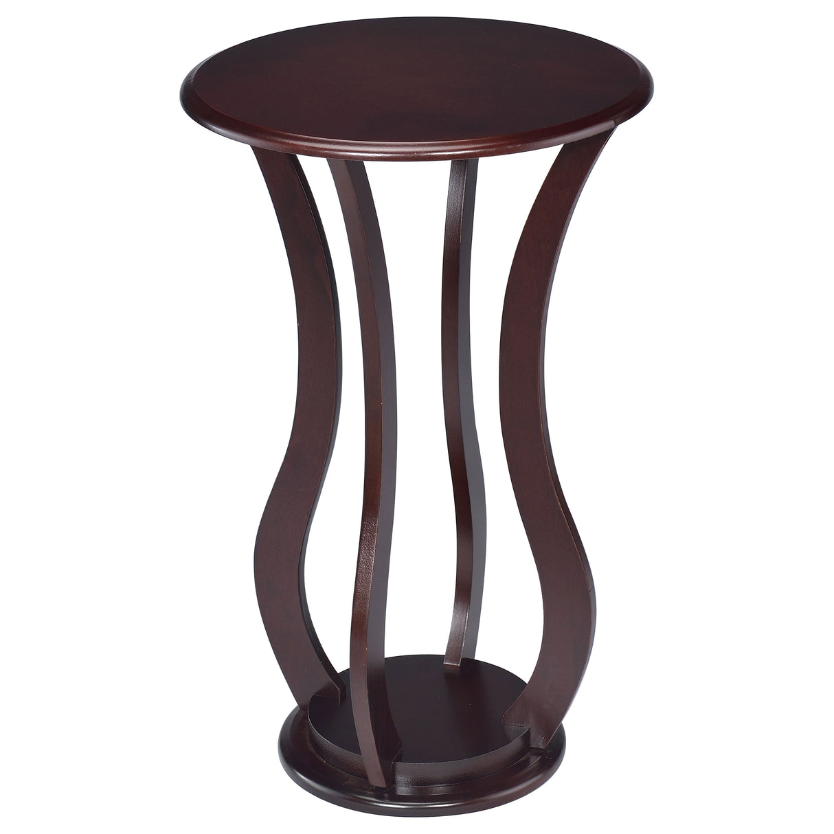 Side Table - Elton Round Top Accent Table Cherry