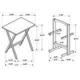 Tv Tray Table Set - Donna 5-piece Tray Table Set Cappuccino