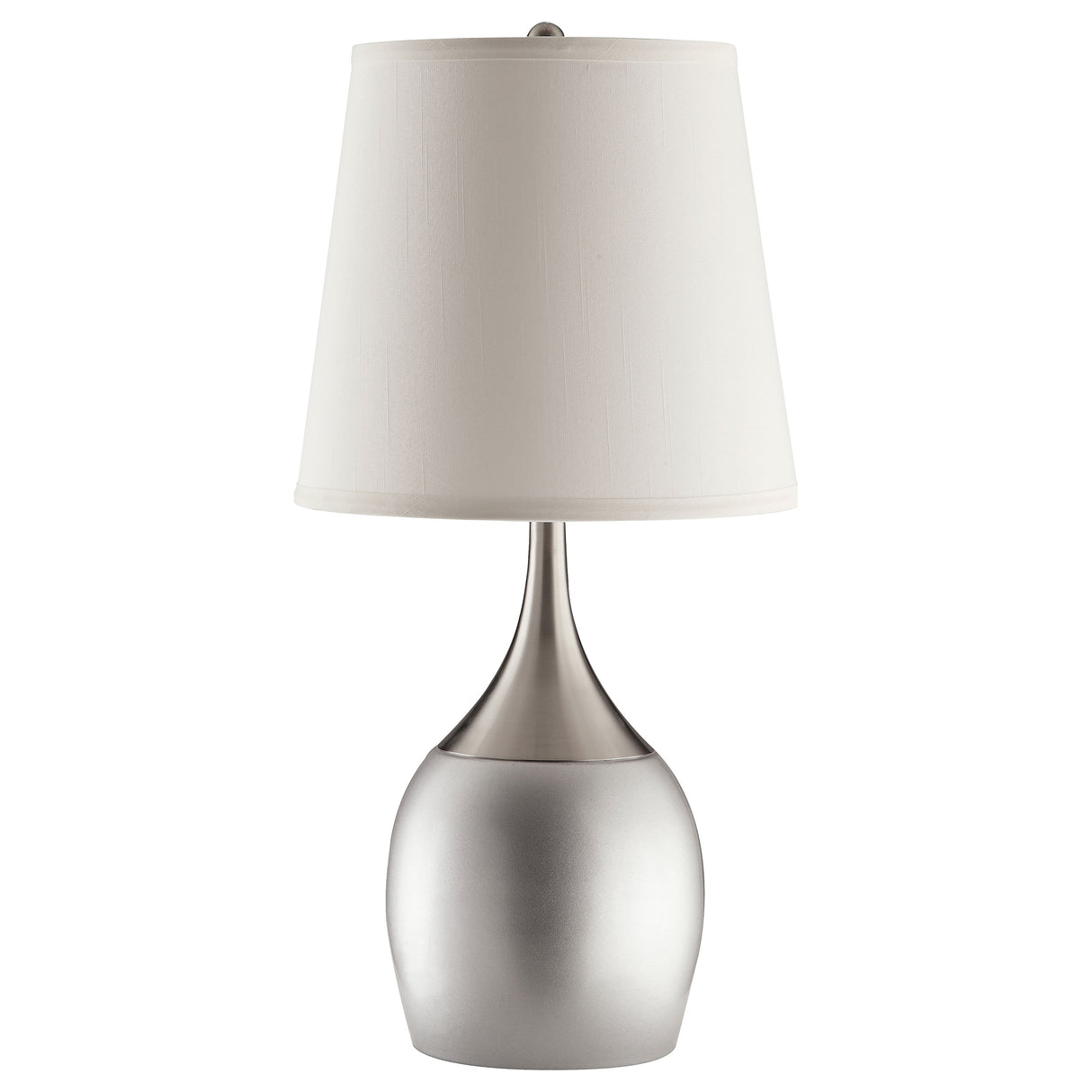 Table Lamp - Tenya Empire Shade Table Lamps Silver and Chrome (Set of 2)