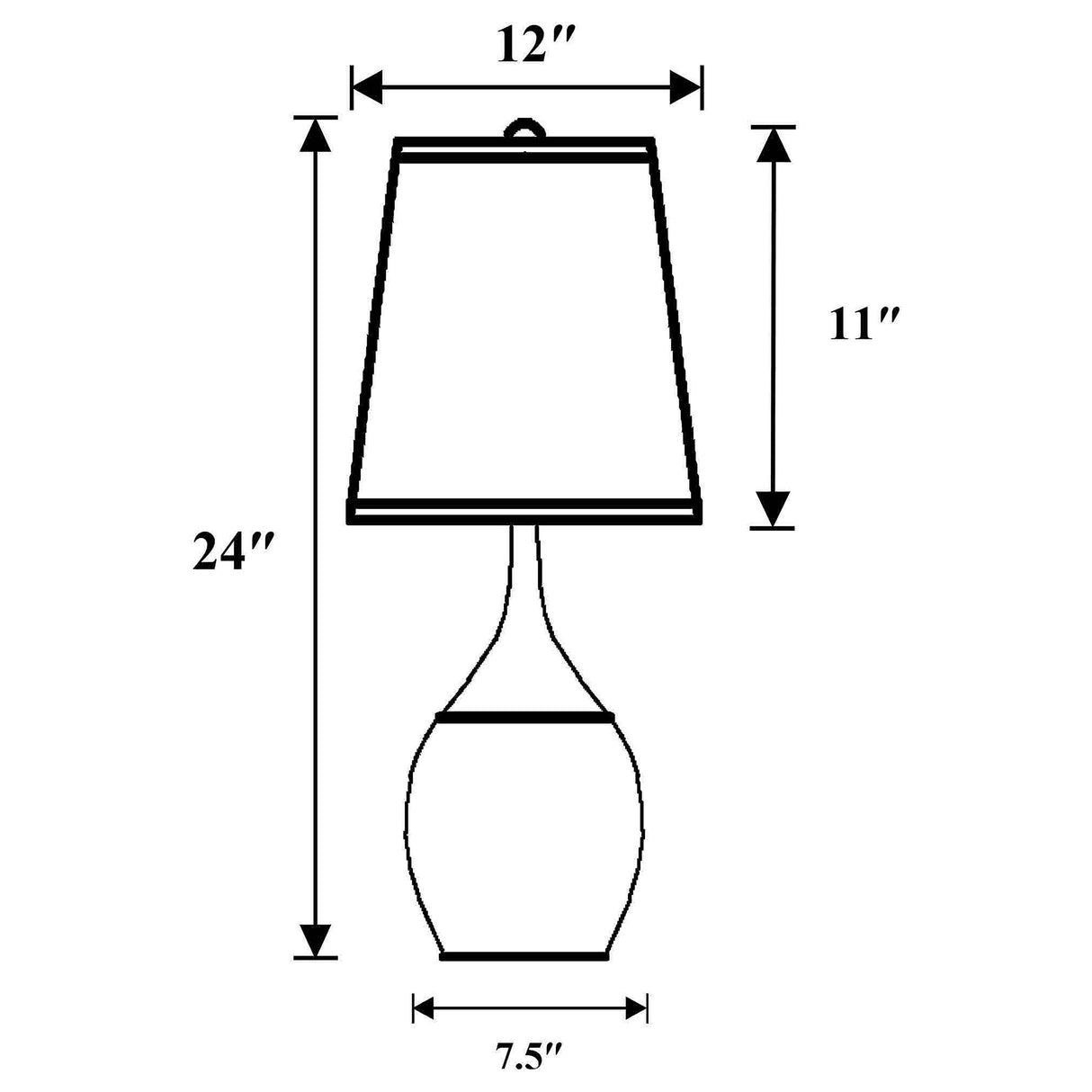 Table Lamp - Tenya Empire Shade Table Lamps Silver and Chrome (Set of 2)