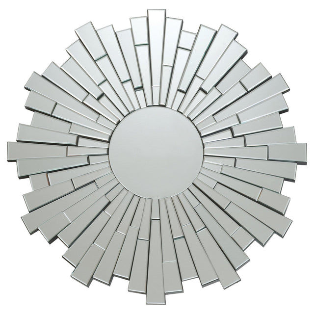 Danika Sunburst Circular Mirror Silver | Coaster - 901784 - Home Elegance USA - 1