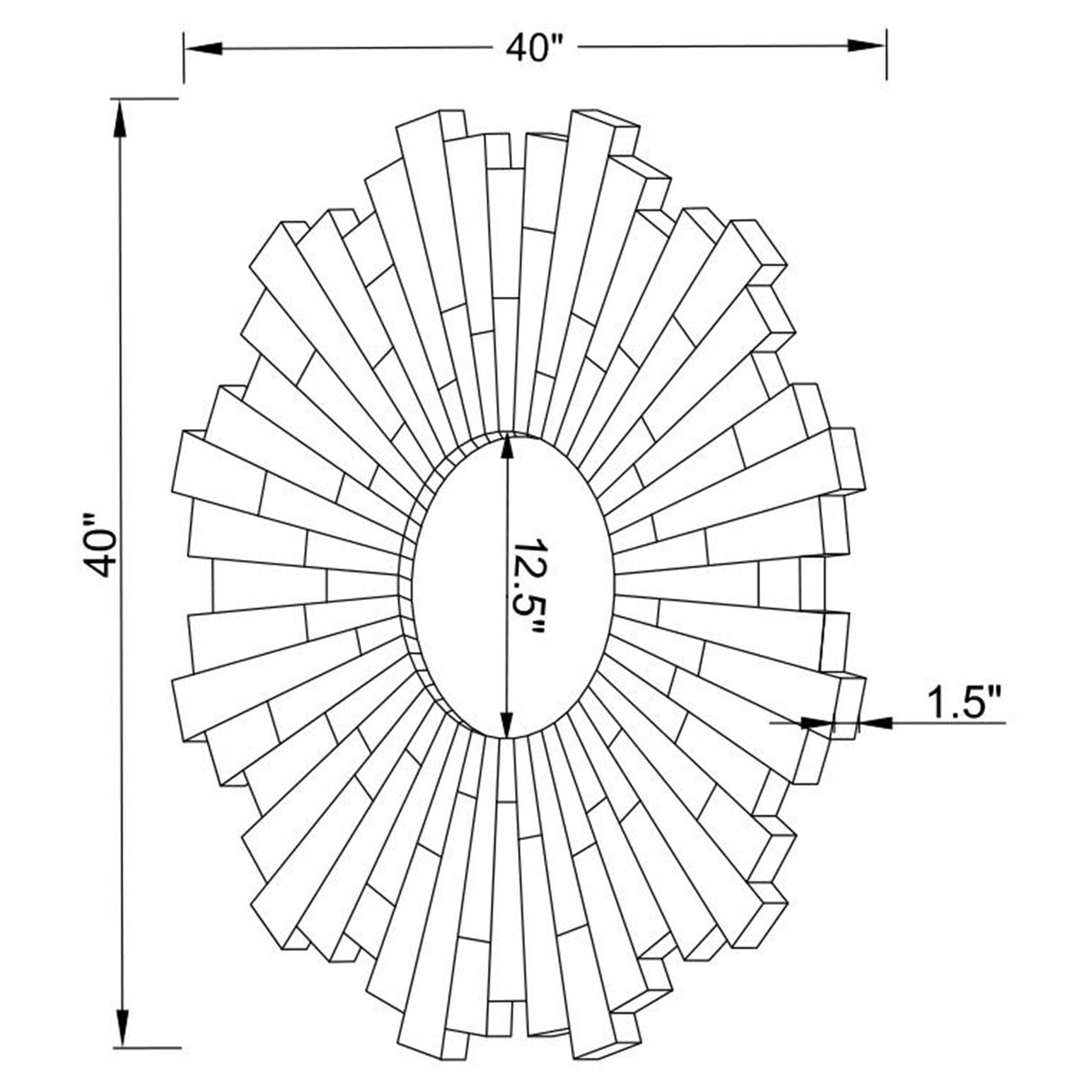 Danika Sunburst Circular Mirror Silver | Coaster - 901784 - Home Elegance USA - 2