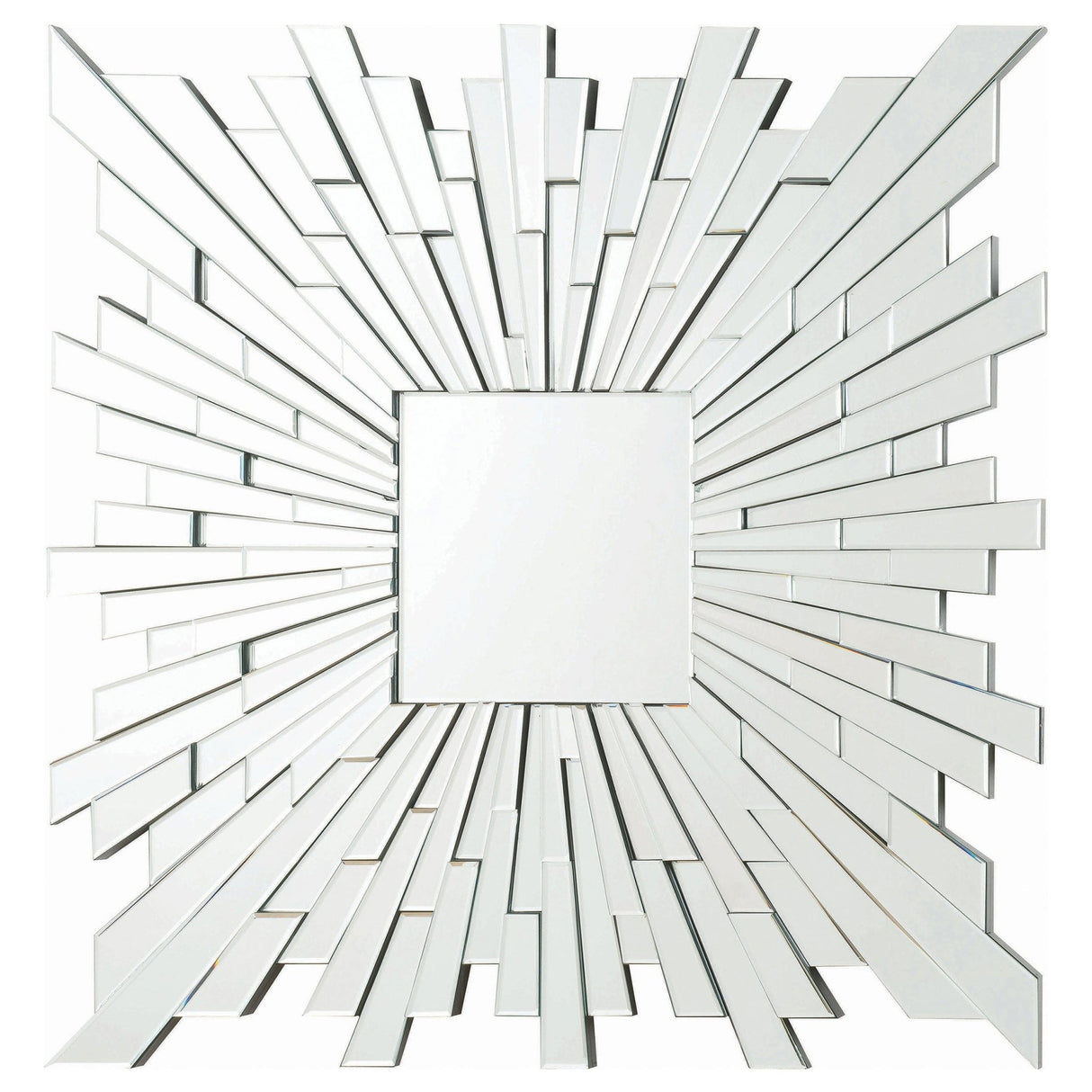 Brantley Square Sunburst Wall Mirror Silver | Coaster - 901785 - Home Elegance USA - 1