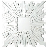 Wall Mirror - Brantley Square Sunburst Wall Mirror Silver