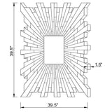 Wall Mirror - Brantley Square Sunburst Wall Mirror Silver