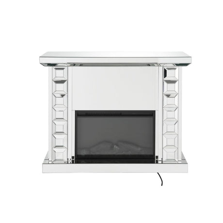 Acme - Dominic Fireplace 90202 Mirrored