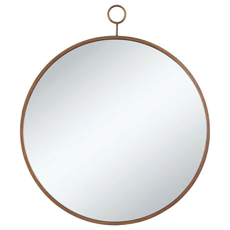 Wall Mirror - Eulaina Round Mirror Gold