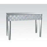 Acme - Nasa Console Table 90244 Mirrored & Mother of Pearl