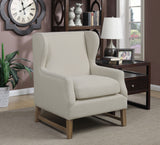 Accent Chair - Fleur Wing Back Accent Chair Cream