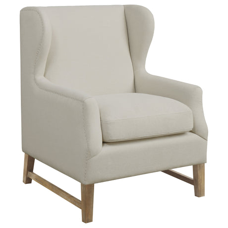 Accent Chair - Fleur Wing Back Accent Chair Cream