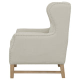 Accent Chair - Fleur Wing Back Accent Chair Cream