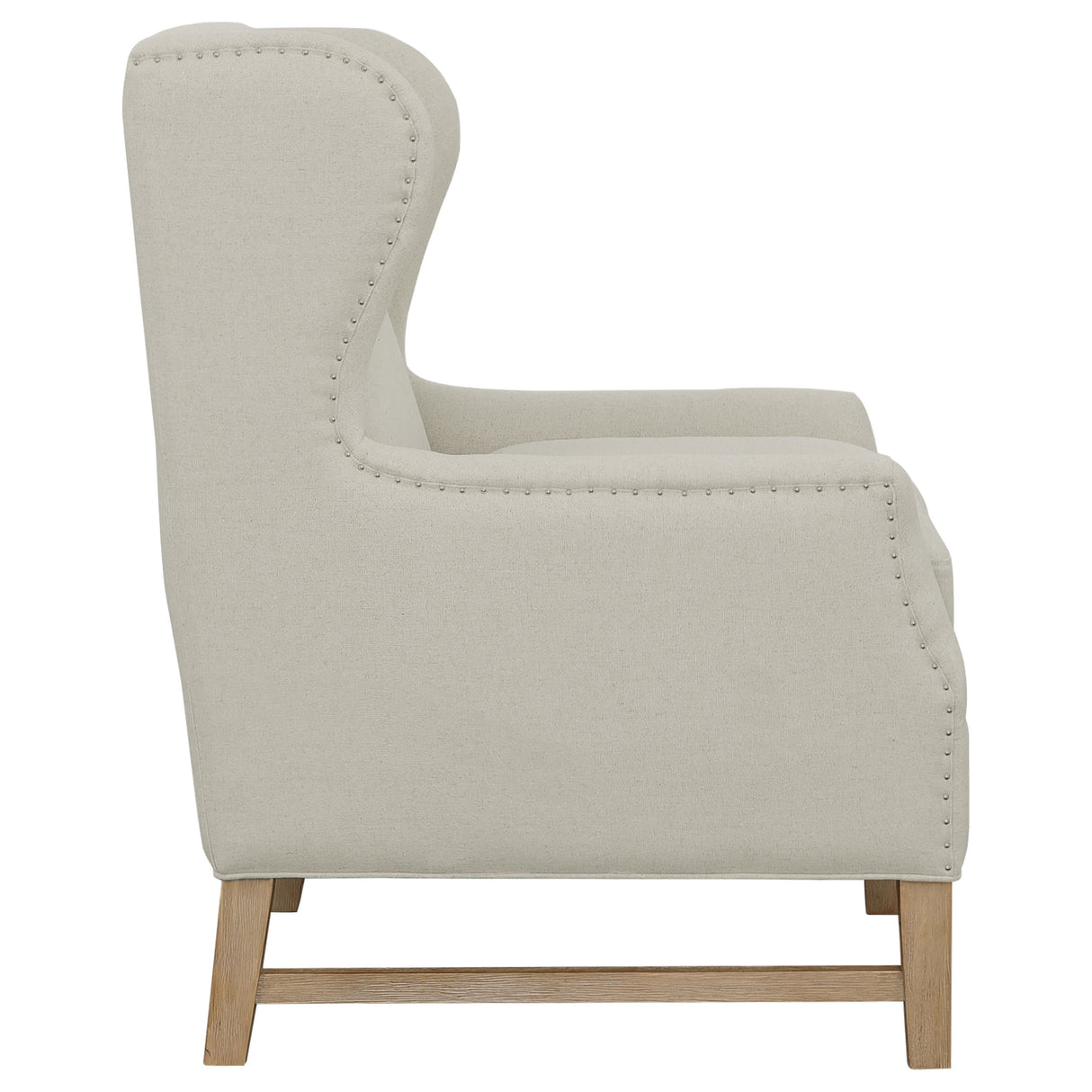 Accent Chair - Fleur Wing Back Accent Chair Cream