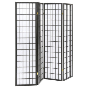 Roberto 4 - panel Folding Screen Dark Grey and White - 902631 - image - 1