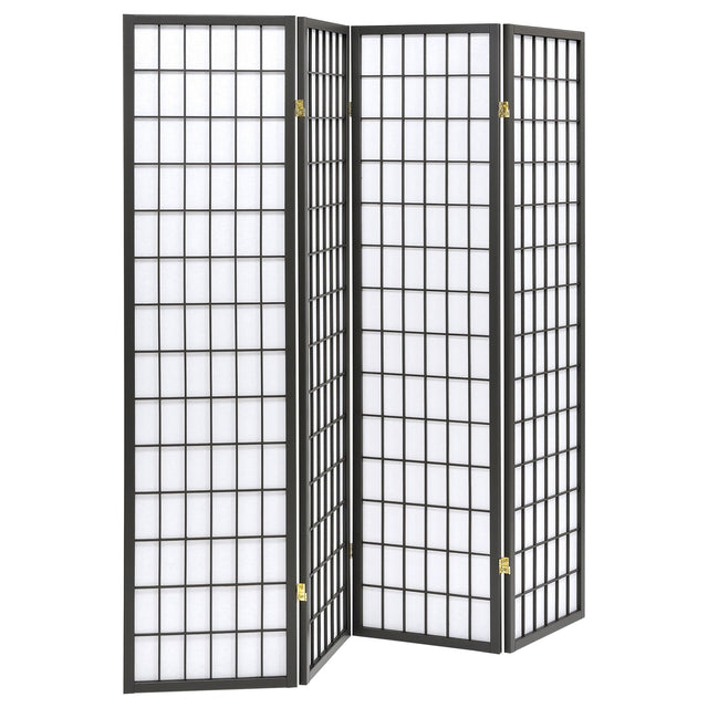 Roberto 4 - panel Folding Screen Dark Grey and White - 902631 - image - 1