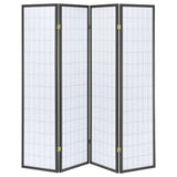 Roberto 4 - panel Folding Screen Dark Grey and White - 902631 - image - 4