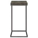 Side Table - Pedro Expandable Top Accent Table Weathered Grey and Black