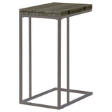 Side Table - Pedro Expandable Top Accent Table Weathered Grey and Black