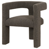 Accent Chair - Petra Boucle Upholstered Accent Side Chair Chocolate Brown