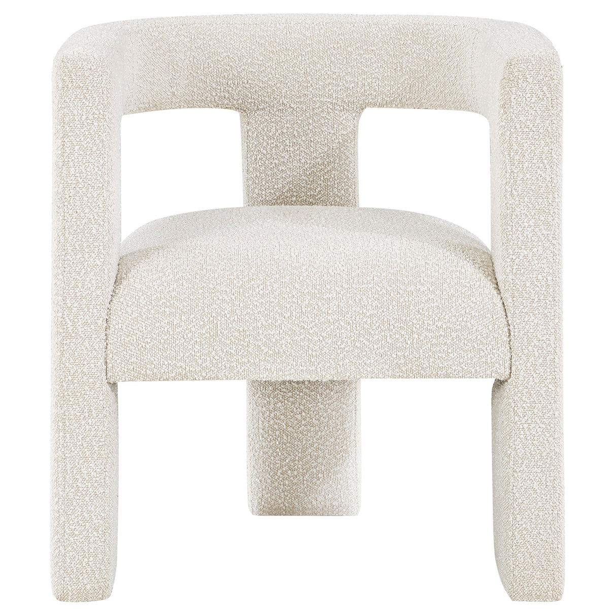 Accent Chair - Petra Boucle Upholstered Accent Side Chair White