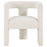 Accent Chair - Petra Boucle Upholstered Accent Side Chair White