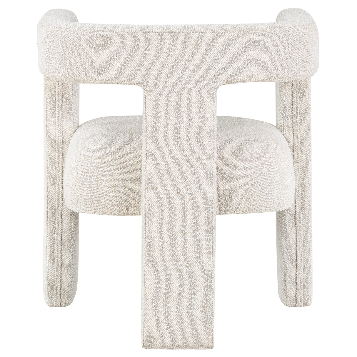 Accent Chair - Petra Boucle Upholstered Accent Side Chair White