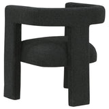 Accent Chair - Petra Boucle Upholstered Accent Side Chair Black