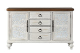 Acme - Vermont Console Cabinet 90288 Antique White Finish