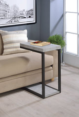 Beck Accent Table Cement and Black | Coaster - 902933 - Home Elegance USA - 2