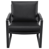 Accent Chair - Rosalind Upholstered Track Arms Accent Chair Black and Gummetal - Accent Chairs - 903021 - image - 2