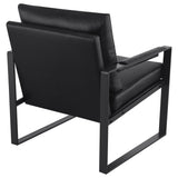 Accent Chair - Rosalind Upholstered Track Arms Accent Chair Black and Gummetal - Accent Chairs - 903021 - image - 6